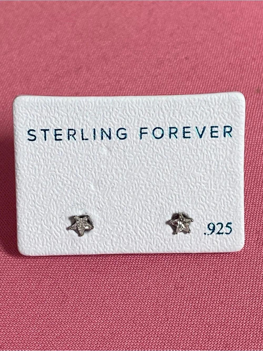 Never-Worn Sterling Silver Star Stud Earrings in Silver
